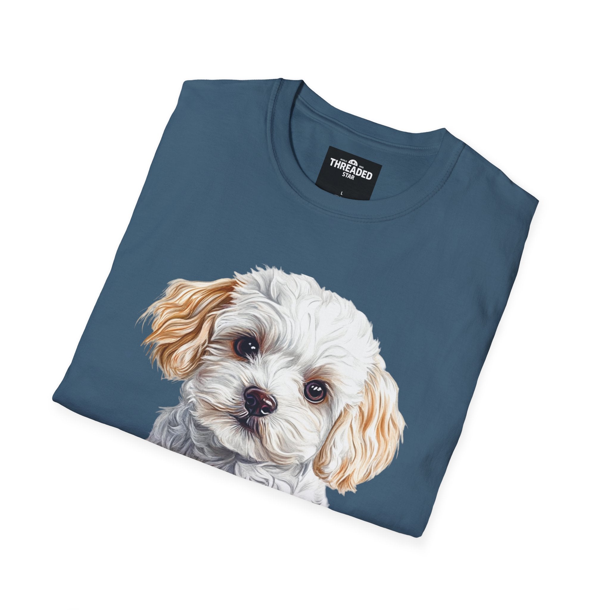 Puppy Portrait T-Shirt — Cute Maltese/Poodle Dog Graphic Tee