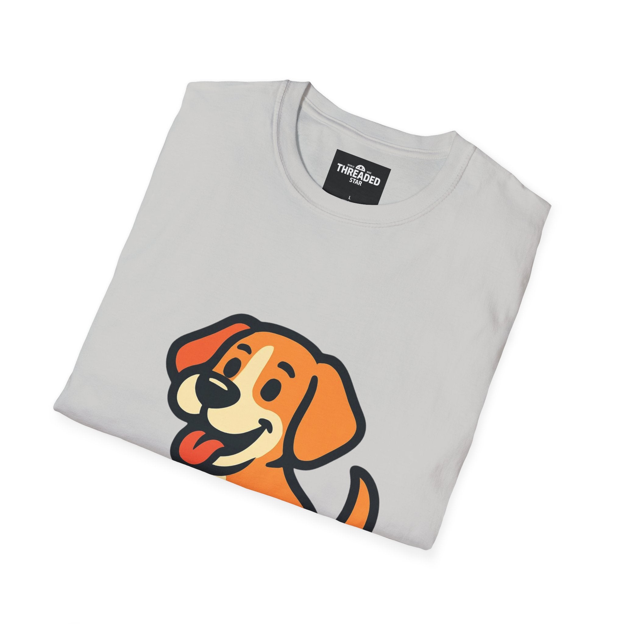 Cute Cartoon Puppy T-Shirt — Playful Dog Graphic Tee for Pet Lovers