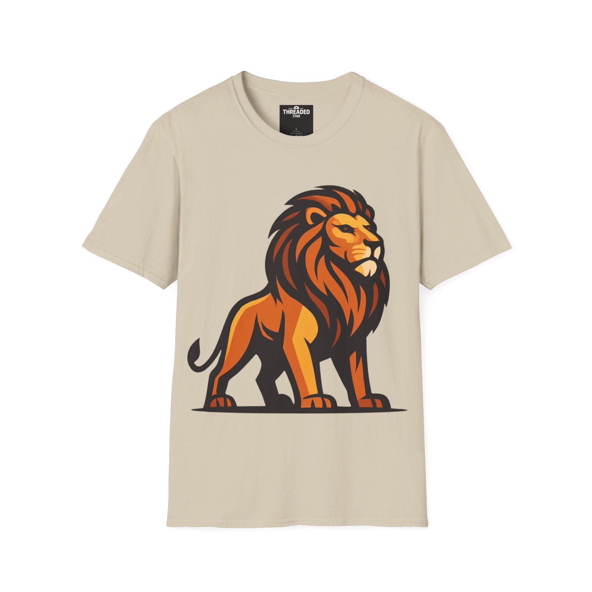 Lion Graphic T-Shirt — Bold Majestic Lion Illustration Tee