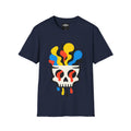 Psychedelic Skull Tee — Colorful Melting Skull Graphic T-Shirt
