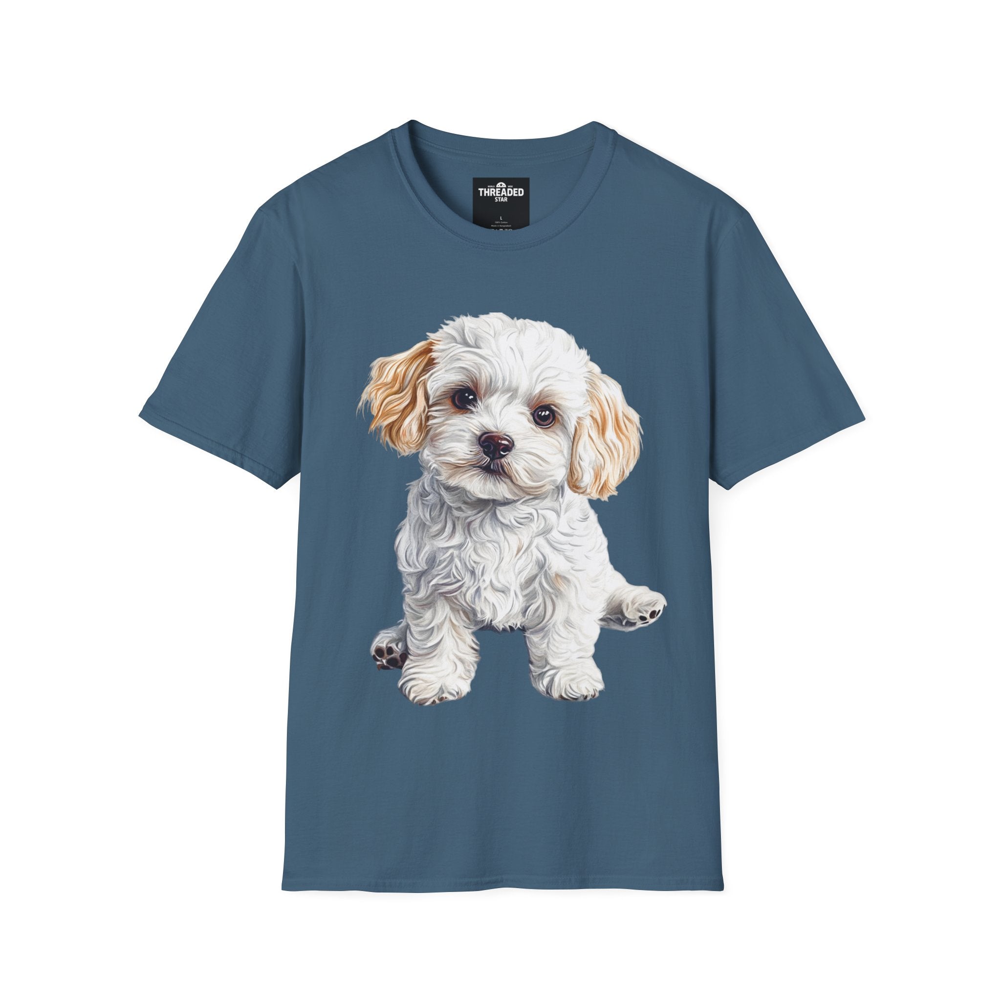 Puppy Portrait T-Shirt — Cute Maltese/Poodle Dog Graphic Tee