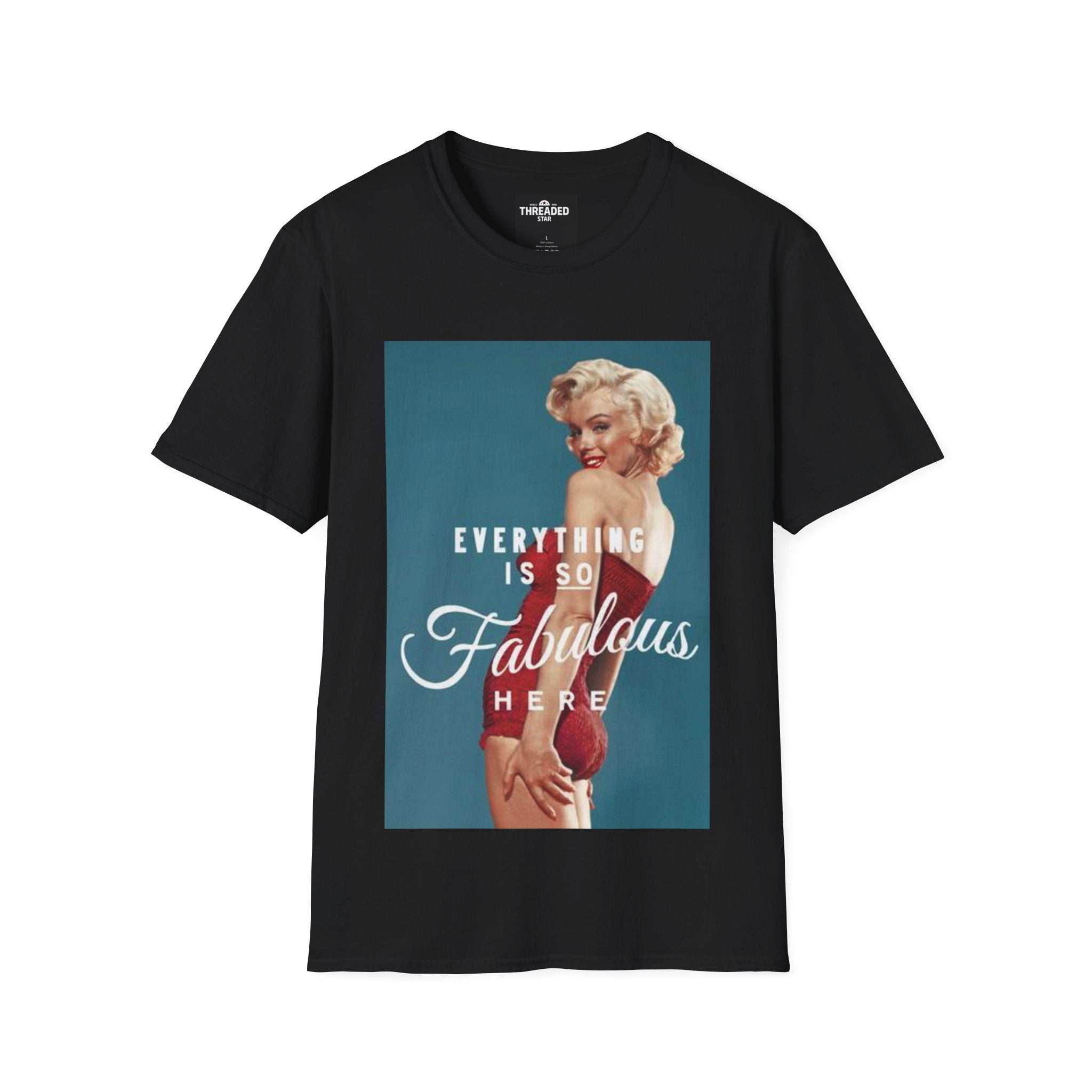 Retro Marilyn Graphic T-Shirt — "Everything Is So Fabulous Here"