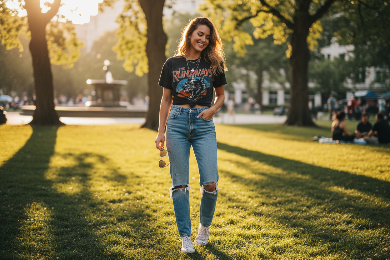 Vintage Cropped Tee